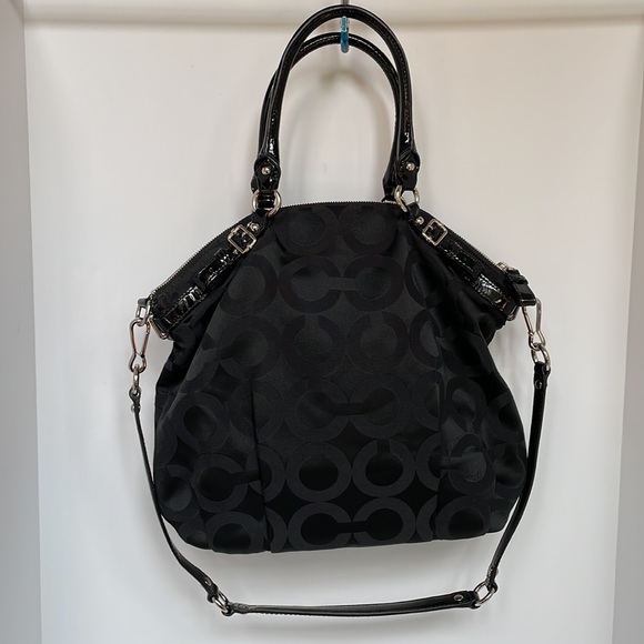 Coach | Lindsey Satchel in Sateen Op Art Jacquard | Style No 18649 - Picture 2 of 13